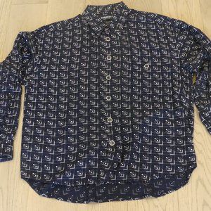 Bardelli Beverly Hills Vintage Black Medium Button Down Shirt